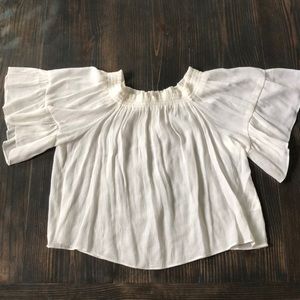 H&M top/blouse - white, lightweight, size 6